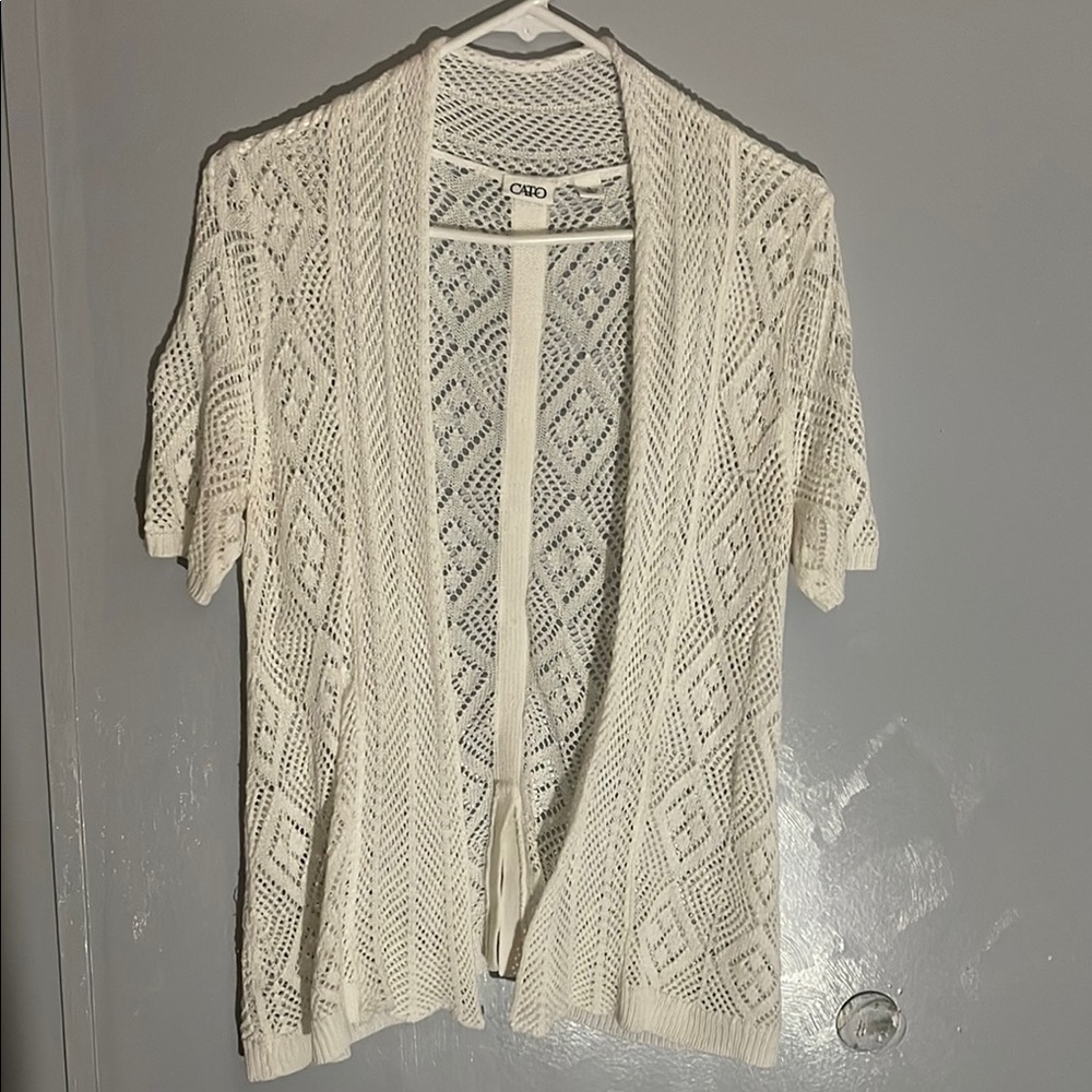 CATO Women's Cream Sweater